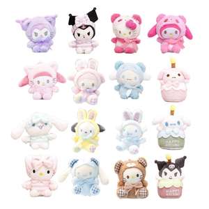Venta al por mayor de accesorios para Kuromied Melody para estilo japonés de peluche Keychanin muñeca de juguete para Sanrioed Mini muñeca colgante - Product Image 1