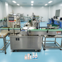 Machine de remplissage et de bouchage automatique de liquides par pulvérisation 1800BPH 3000BPH, ligne complète de remplissage, bouchage et étiquetage pour flacons, bouteilles en plastique et en verre