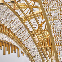 Chandler luxe LED cristal plafonnier lustre intérieur hôtel Villa escalier luminaires sur mesure lustres suspendus