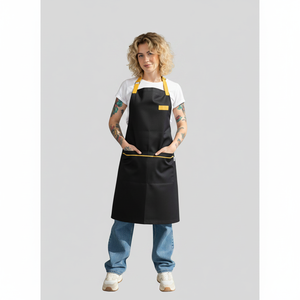 Grembiule Elegante Nero Ambrato per Cuochi e Cuochine - Product Image 2