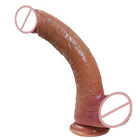 Dildo de Silicona Realista con Ventosa, Juguete Adulto Flexible con Venas, Suave al Tacto, Masturbador Masculino para Hombres, Mujeres y Parejas