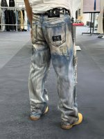 Jeans pour hommes DiZNEW 2026, haute qualité, mode personnalisée, jeans vintage délavés, jeans déchirés pour hommes