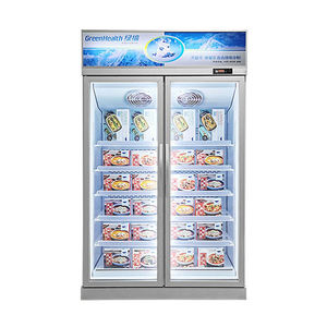 Réfrigérateur/Congélateur commercial vertical à trois portes avec porte en verre transparent - Product Image 3