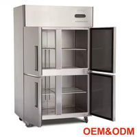 Réfrigérateur commercial de vente chaude avec technologie d'économie d'énergie pour l'approvisionnement d'usine de style double température de grandes cuisines