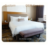 Ensembles de meubles de chambre d'hôtel sur mesure de luxe moderne 5 étoiles, design Marriott moderne