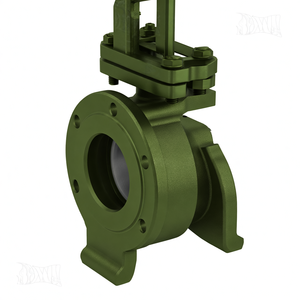 Válvula de Cuchilla Neumática con Brida COVNA para Pedidos Urgentes, 10 Pulgadas, 150LB, Válvula de Cuchilla de Acero Inoxidable, Válvula de Cuchilla para Lodos - Product Image 4