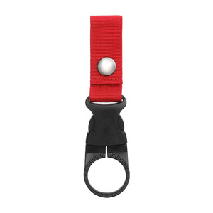 Porte-clés en plastique rouge imperméable avec boucle à pression en métal pour une utilisation en camping en plein air - Product Image 1