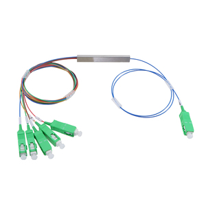 Ut-vua nhà máy FTTH 1*5 1x5 không đồng đều 80:20 sợi quang mini loại chia PLC Splitter với <span class=keywords><strong>SC</strong></span> UPC/<span class=keywords><strong>APC</strong></span> kết nối 1:5 PLC Splitter - Product Image 2