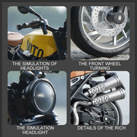 Modèle de moto tout-terrain personnalisé, jouet de montagne en alliage, modèles Oem, boîte de fenêtre, unisexe Gua Toy motos à l'échelle de Collection OEM.DOM