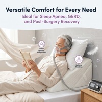 Coussin de lit ergonomique orthopédique modulaire pour soutien lombaire, lecture et repos, idéal pour la grossesse et la post-chirurgie