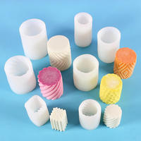 Moule à bougie spirale 3D en forme de pilier, motif abeille, pour la fabrication de bougies DIY, motif nid d'abeille géométrique, par le meilleur fabricant chinois 2027