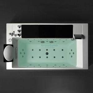 Mewah Kualitas Tinggi Baru Akrilik Resin Kaca Serat Air Terjun Bak Pijat Spa Pusaran Air Bak Mandi dengan Berselancar - Product Image 5