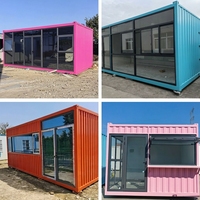 Maison conteneur moderne et contemporaine de 20 pieds, en kit, durable et légère, installation facile pour hôtels, bureaux, hôpitaux