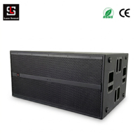 Haut-parleur de subwoofer actif de 18 pouces, double 142 dB, 2400 W RMS, DSP FIR allemand pour système de basses de concert et DJ