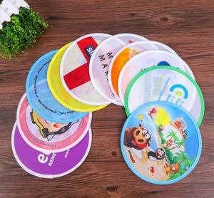Nhà Sản Xuất Bán Buôn Thân Thiện Với Môi Handmade Giáng Sinh Gấp <span class=keywords><strong>Frisbee</strong></span> Fan Polyester Đồ Chơi Với Biểu Tượng Tùy Chỉnh/Thiết Kế Đồ Họa - Product Image 1
