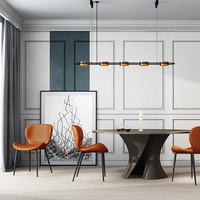 [En stock] Chaise de salle à manger en cuir de luxe léger, chaise moderne simple haut de gamme pour la maison avec structure métallique