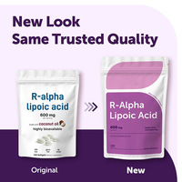 Acide Alpha-Lipoïque Isomère R Actif Premium 600mg Gélules Molles à Base d'Huile de Coco Puissant Antioxydant Bien-être Quotidien 120 Capsules