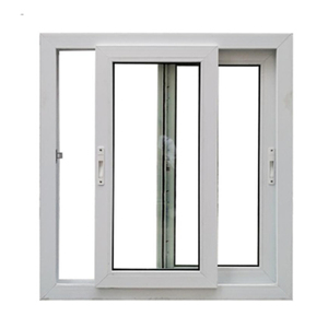 Mới nhất trượt PVC/uPVC văn phòng tiếp nhận nướng thiết kế cửa sổ kính giá trong Philippines - Product Image 1