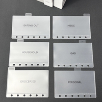 Enveloppes en espèces rechargeables multi-couleurs à onglet sans zip en stock en usine A6 A7 Portefeuille budgétaire Enveloppe en espèces givrée pour le défi de l'épargne