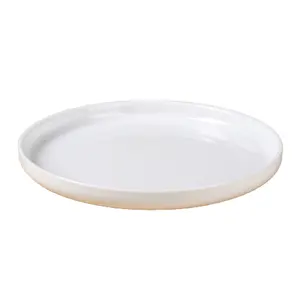 Wholesale White Plain Stacked High Quality Porcelain Food Serving Plate