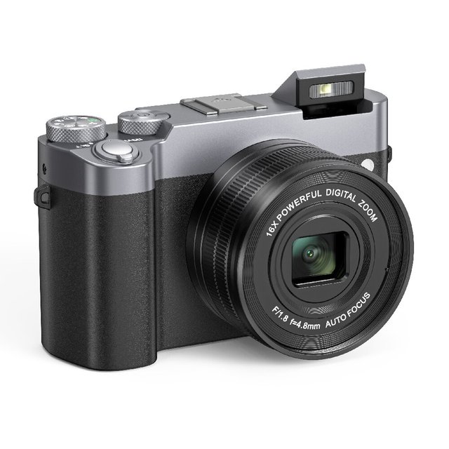 4K 64MP Compact Point and Shoot Pocket Digital Camera Supports WIFI Photoshoot and TF Card Memory Card