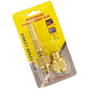 Pistolet d'arrosage haute pression à jet direct, connecteur rapide, pistolet à eau réglable, outils de jardin - Product Image 1