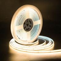 Bande LED COB flexible haute luminosité 12V 24V 8MM 320 LED/m CRI 90 95 découpable