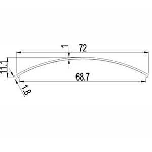 Khuếch tán cho LED hồ sơ LED bảng điều chỉnh ánh sáng khuếch tán nhựa trần ánh sáng khuếch tán trong một kết thúc mờ - Product Image 2