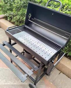 Parrilla de Carbón <span class=keywords><strong>Automática</strong></span> <span class=keywords><strong>Giratoria</strong></span> de Hierro para Exteriores, Nueva Llegada de Fábrica OEM, <span class=keywords><strong>Barbacoa</strong></span> Americana para 3-5 Personas - Product Image 5