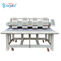Machine à broder multifonctionnelle YINGHE 1204, 12 aiguilles, 4 têtes, pour casquettes, t-shirts, jeans, chaussettes, draps plats, travaux de broderie