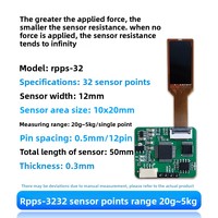 Kit de capteurs tactiles multipoints sensibles à la force pour la reconnaissance des doigts et la force de préhension du robot humanoïde RPPS-36