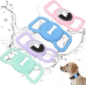 Support de collier pour AirTag en silicone imperméable, étui de protection pour Apple AirTag, anti-perte, traceur GPS pour chiens et chats - Product Image 4