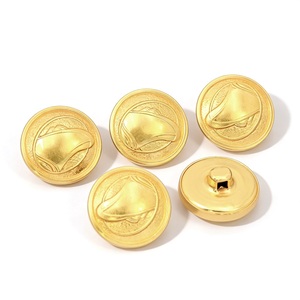 Gold Metal Shank <b>Buttons</b> with Embossed Anchor and Wave Design Round Classic Uniform <b>Buttons</b> Nickel-Free - Product Image 5