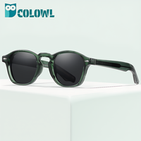 Lunettes de soleil unisexes de forme carrée, verres polarisés UV400, monture en métal légère et durable