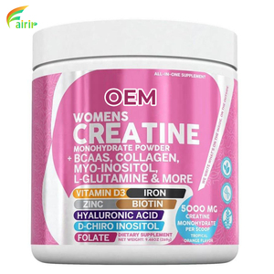 Creatina Monohidrato en Polvo <span class=keywords><strong>para</strong></span> Mujeres Fairir OEM, 5000mg/Por Cucharada, Suplemento Todo en Uno con Colágeno, <span class=keywords><strong>BCAA</strong></span>, Ácido Hialurónico - Product Image 1