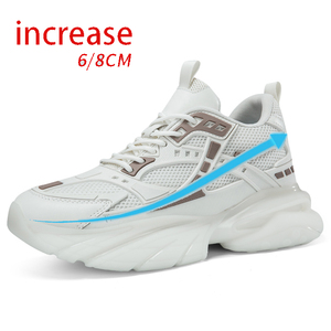 <span class=keywords><strong>Scarpe</strong></span> da ginnastica Casual per ascensori sportivi di alta qualità che aumentano l'altezza delle <span class=keywords><strong>scarpe</strong></span> da papà per gli uomini tacchi nascosti per aumentare la soletta Unisex 8CM - Product Image 1