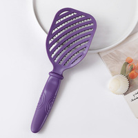 Outil de coiffage pour cheveux en nylon Gmagic, noir, à ventilation incurvée, pour un démêlage à domicile, pour un séchage plus rapide, brosse à cheveux de 25 cm de long