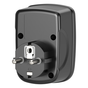 Multiprise murale multifonctionnelle OL Factory Direct avec protection, convertisseur de prise <span class=keywords><strong>EU</strong></span>, 2 ports de sortie, 16A - Product Image 4