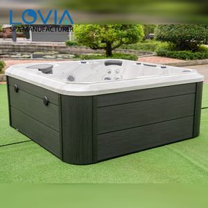 LOVIA Spa de luxe en acrylique 5 places 2m Bain à remous extérieur <span class=keywords><strong>Jacuzzi</strong></span> extérieur Baignoires de spa extérieures avec certification CE pour hôtel - Product Image 2