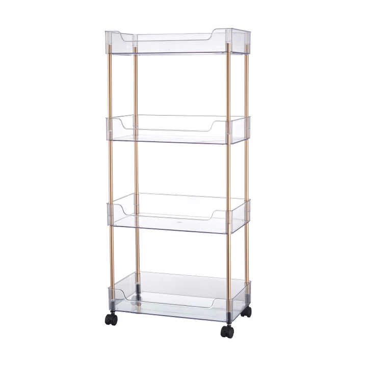 Plastic Rack Transparent Transparent slim rack plastic holder rack household item storage ...