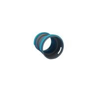 Tuyau PE d'air frais gris clair PP DN75 DN90 DN110 DN160 DN200 avec connexion directe de diamètre égal