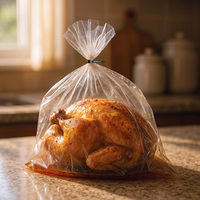 Sacs de cuisson personnalisés en PET pour four, sacs transparents en plastique pour dinde, prix des sacs de cuisson en plastique transparent