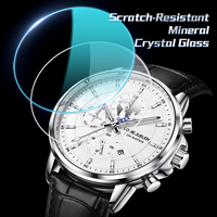 Reloj de Pulsera Mecánico Automático LOUIE JUELEN para Hombre, de Lujo, en Acero Inoxidable, 42.5mm, con Esfera Luminosa y Resistente al Agua