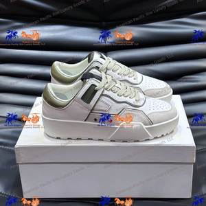 Calzado Deportivo de Lujo Unisex para Hombre y Mujer, de Cuero Genuino con Cierre de Cordones, para Caminar y Correr en Verano y Otoño, Estilo Moncler - Product Image 1