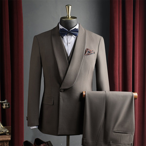 Nuevo Conjunto de Tres Piezas para <span class=keywords><strong>Hombre</strong></span> con Botones de Una Fila, Antiarrugas y Ligeramente Elástico, Casual, para Novio y Padrino - Product Image 2