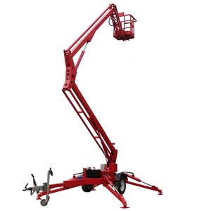 16m 18m 200kg Towable <span class=keywords><strong>Boom</strong></span> <span class=keywords><strong>Lift</strong></span> Spider <span class=keywords><strong>Lift</strong></span> mit Rotations korb für die Wartung von Geräten in großer Höhe - Product Image 3