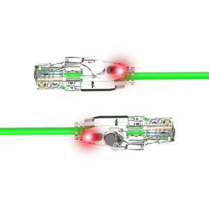 BEHPEX <span class=keywords><strong>ไฟ</strong></span> LED Cat6a <span class=keywords><strong>สาย</strong></span>อินเทอร์เน็ต UTP 28AWG <span class=keywords><strong>สาย</strong></span>แพทช์บางเฉียบติดตามสาย Lan สมาร์ทอย่างรวดเร็ว - Product Image 1