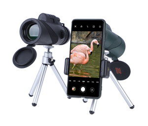 고출력 12x50 단안 야간 투시경 HD 망원경 방수 Bak4 프리즘 50mm 대물 직경 야외 사냥 캠핑 - Product Image 2