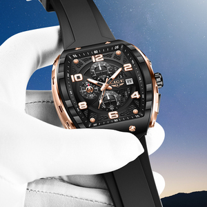 Reloj de Pulsera LIGE LG89231 para Hombre, Esfera de 51 mm, Estilo Ejecutivo, Luminoso, Cronógrafo, 3 Subesferas, Calendario, Resistente al Agua, Regalo para Hombre - Product Image 4