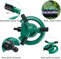 Directo de fábrica, Venta caliente, automático, Círculo de 360 grados, giratorio, Molinete giratorio, rociadores de riego, boquilla de manguera